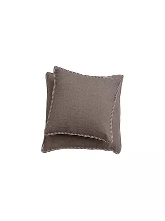 DAVID FUSSENEGGER | Housse de coussin "Sylt" 40x40cm (Anthracite) | braun